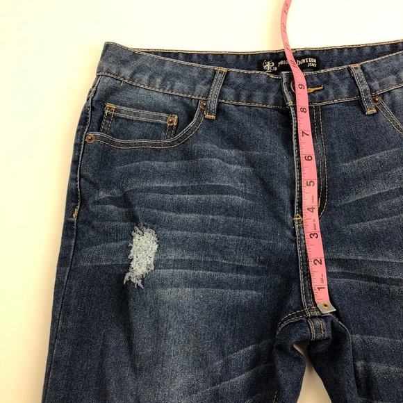 Project 18 ankle jeans paint splattered distressed - Picture 6 of 7